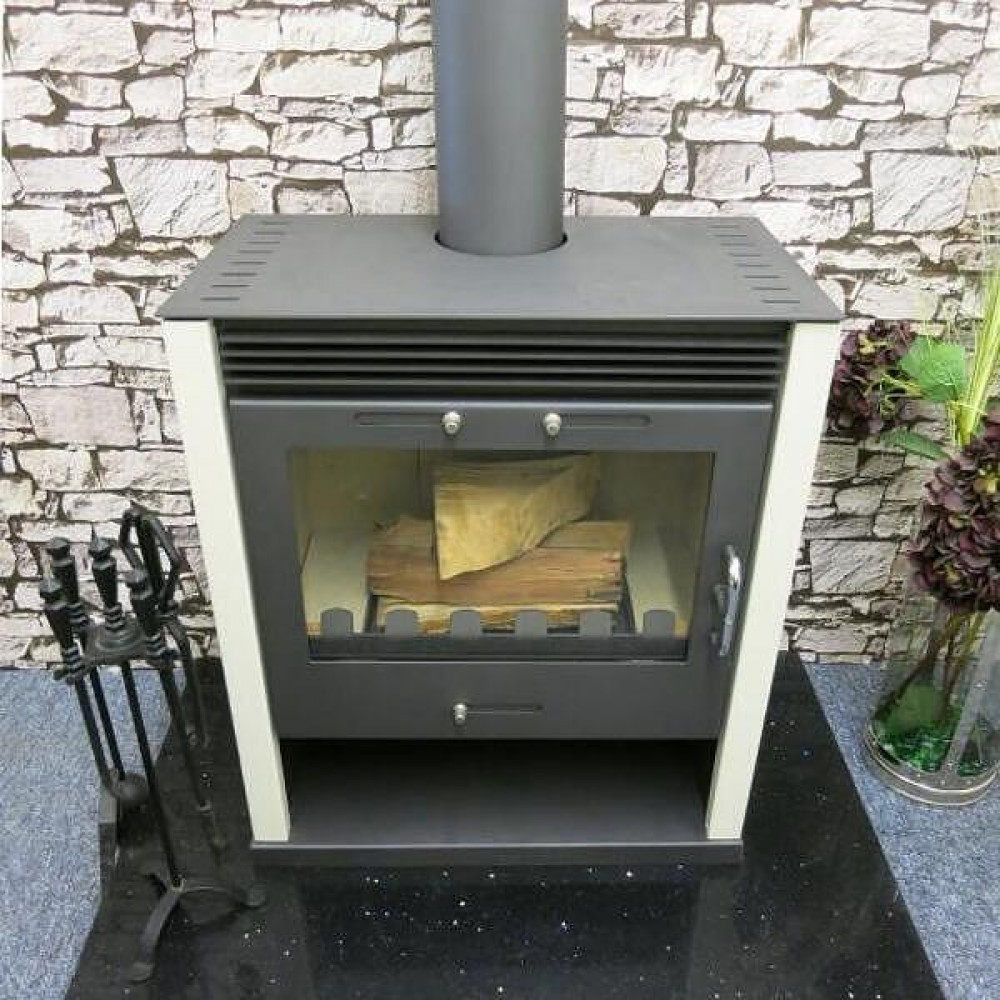 Soba Tip Centrala Pe Lemne Victoria 05, Model Rubin BO, Cu Manta De Apa, ivory, Putere 13kW | Termoseminee Manta de Apa | Seminee |