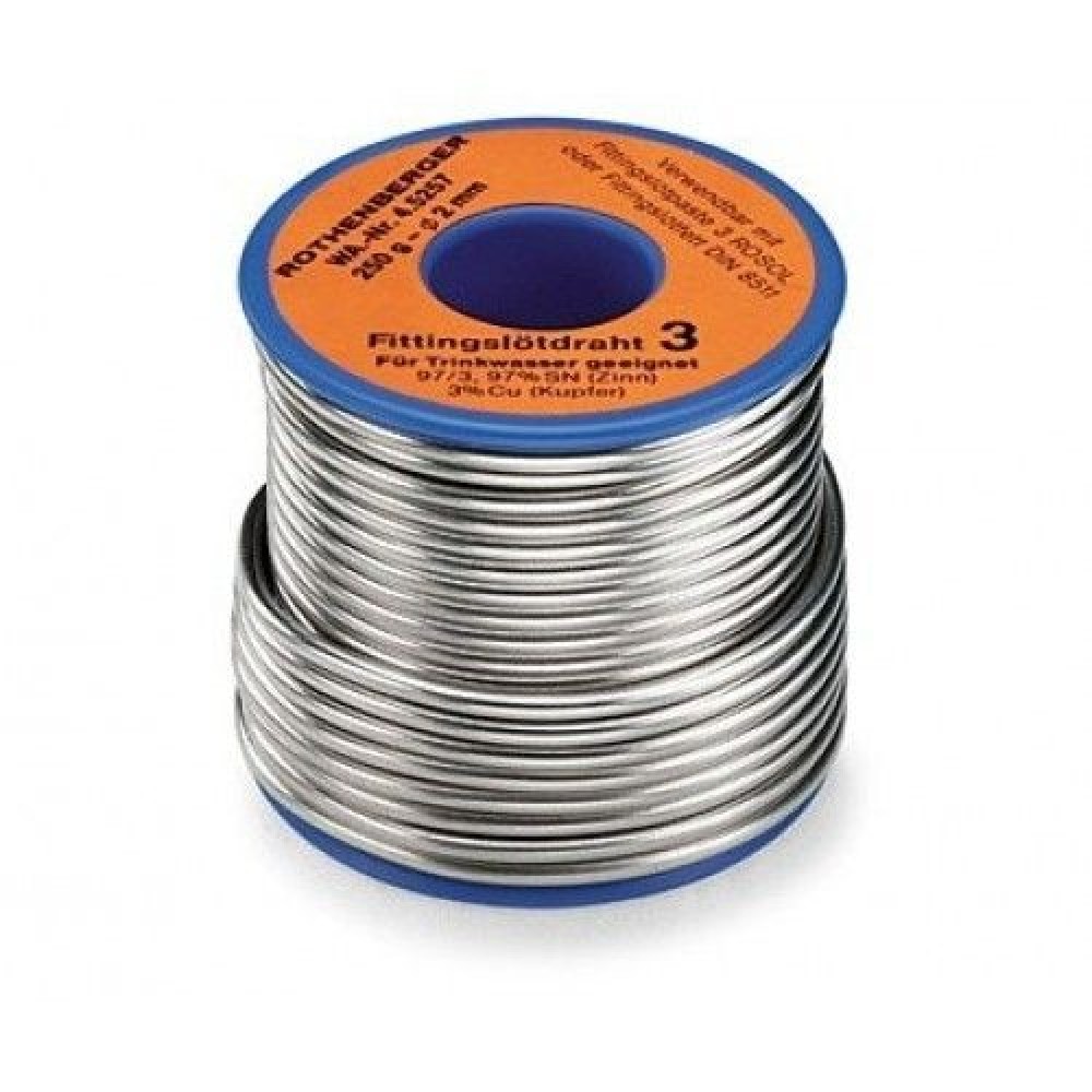 ROTHENBERGER Solder for fittings 3, 2 mm, 250 g spool, ISO 9453 | Sudare | Instalare |