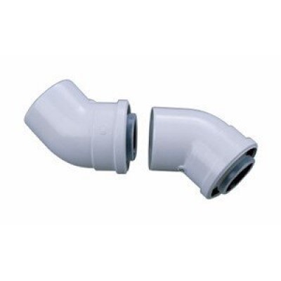 Set of 2 coaxial 45° flue elbow for gas boiler Bosch Ø60/100mm - Cosuri de Fum