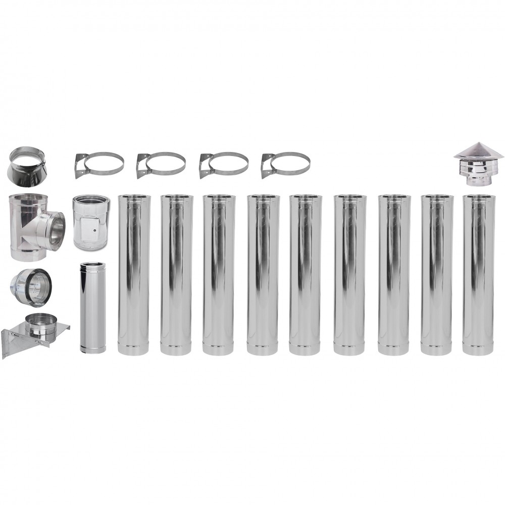 Kit Cos Fum Burlan Izolat Diametro Ф130 (diametru intern), 10.7m | Seturi | Cosuri de Fum |