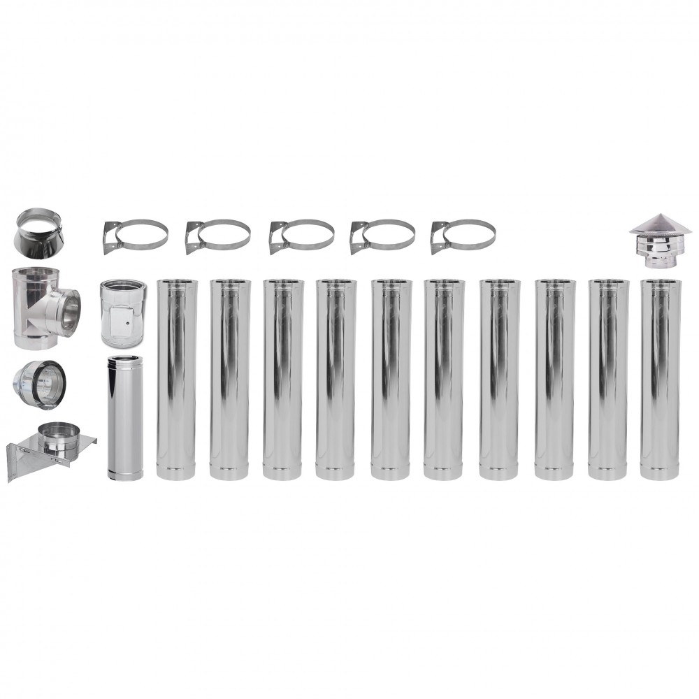 Kit Cos Fum Burlan Izolat Diametro Ф130 (diametru intern), 11.7m | Seturi | Cosuri de Fum |