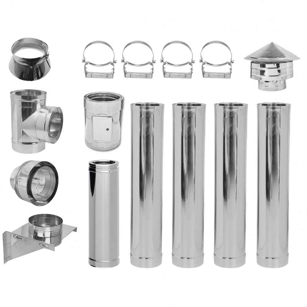 Kit Cos Fum Burlan Izolat Diametro Ф300 (diametru intern), 5.7m | Seturi | Cosuri de Fum |