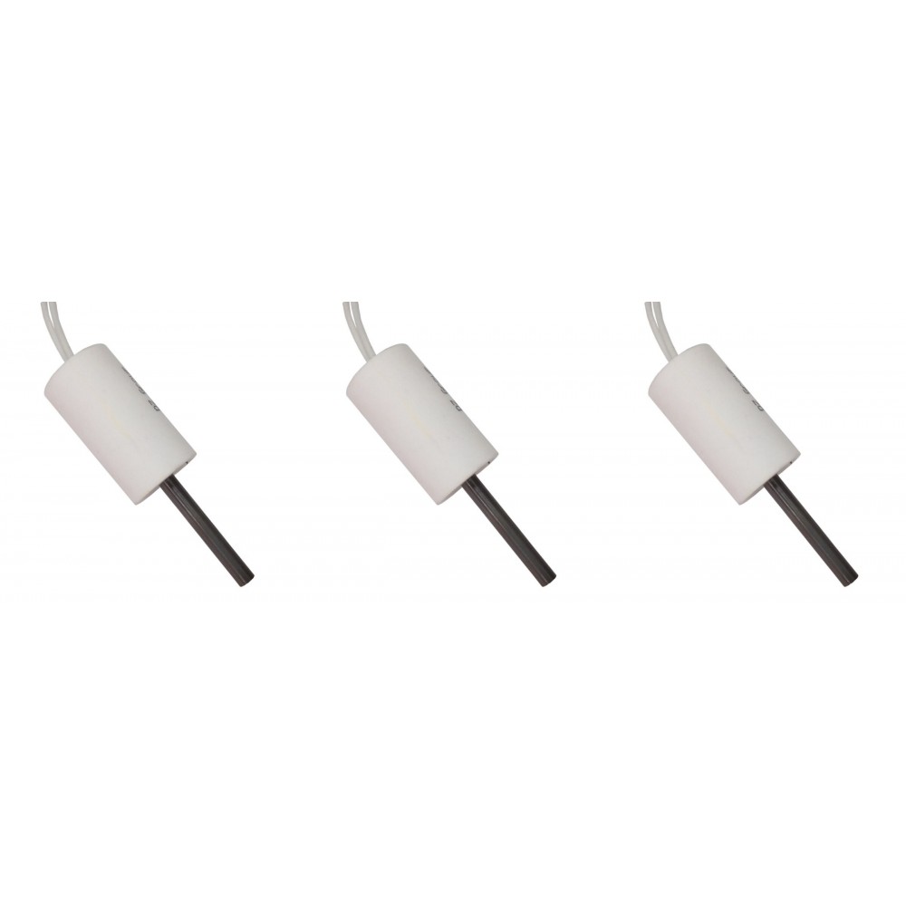 Rezistenta aprindere de joasă tensiune pentru sobe pe peleți ComfortBilt, Edilkamin, lungime totală 66mm, 90 - 100W la 24V AC - x3 | Rezistenta aprindere peleti | Piese schimb sobe peleti |