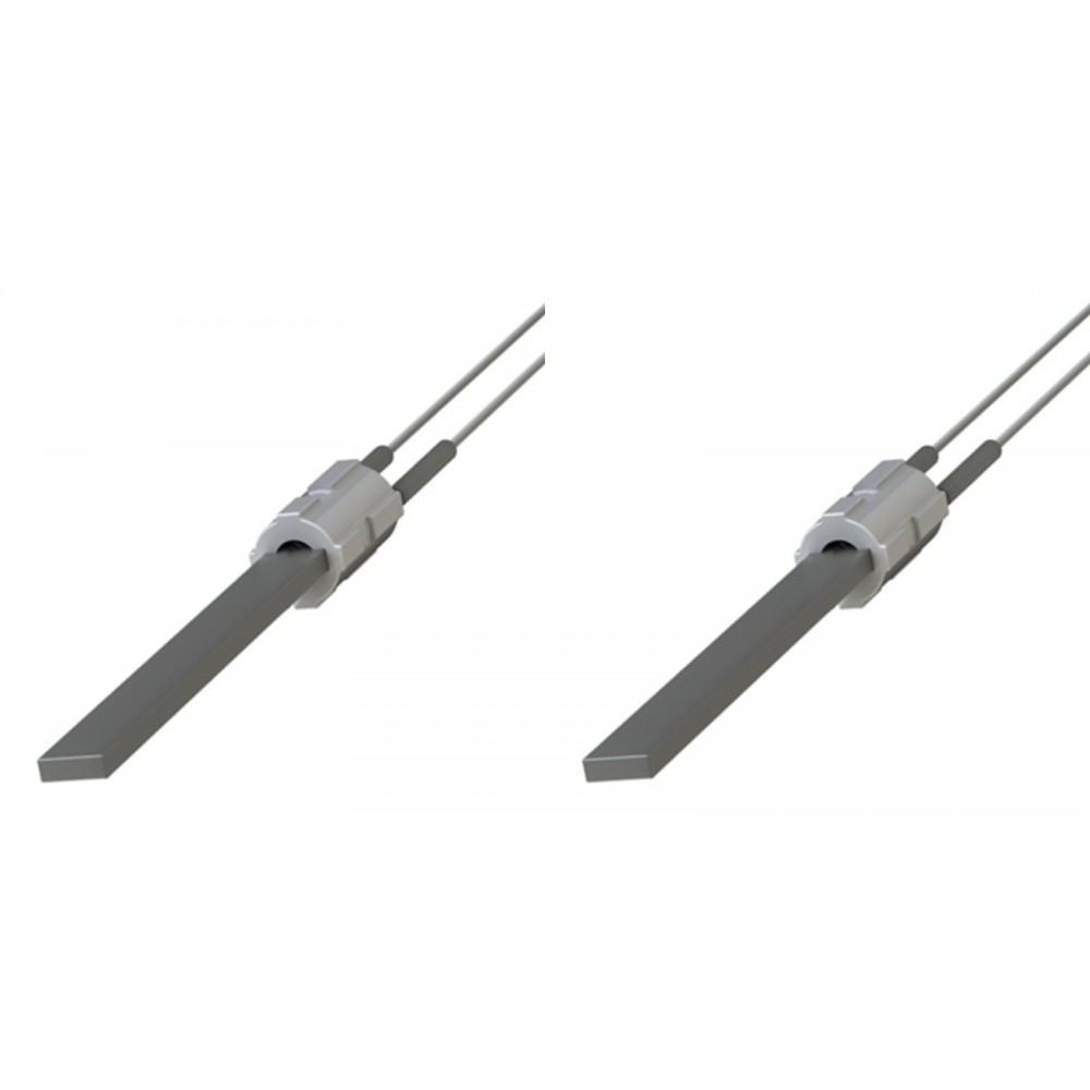 Rezistenta aprindere cu cristal de cuarț negru pentru sobe pe peleți Eco Spar, BURNiT, Palazzetti, Ravelli, MCZ, lungime totală 122mm, 300W - x2