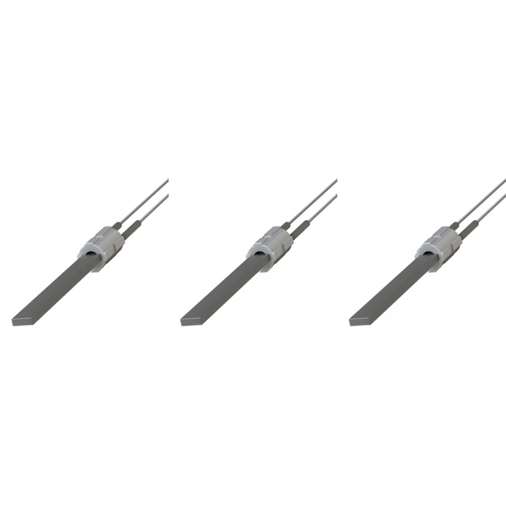 Rezistenta aprindere cu cristal de cuarț negru pentru sobe pe peleți Eco Spar, BURNiT, Palazzetti, Ravelli, MCZ, lungime totală 122mm, 300W - x3 | Rezistenta aprindere peleti | Piese schimb sobe peleti |