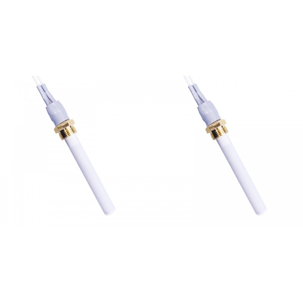 Rezistenta aprindere ceramic pentru sobe pe peleți Eco Spar, BURNiT, Warmflow, Adler, AMG, Ecoteck, lungime totală 90mm, 250W - x2