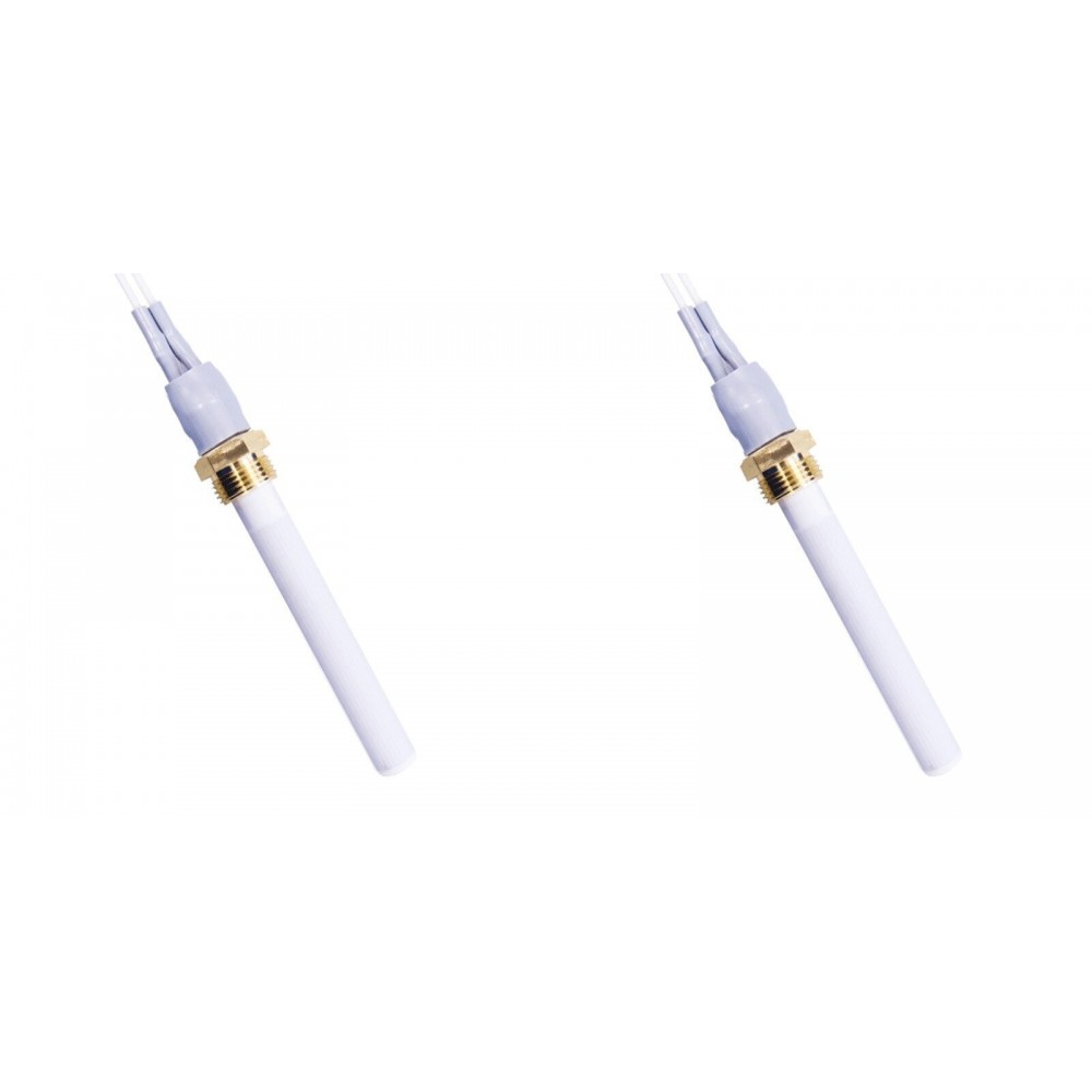 Rezistenta aprindere ceramic pentru sobe pe peleți Eco Spar, BURNiT, Warmflow, Adler, AMG, Ecoteck, lungime totală 90mm, 250W - x2