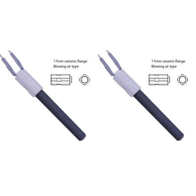 Rezistenta aprindere ceramic pentru sobe pe peleți BURNiT, Palazzetti, lungime totală 113mm, 260W - x2 - Rezistenta aprindere peleti