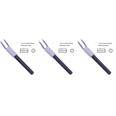 Rezistenta aprindere ceramic pentru sobe pe peleți BURNiT, Palazzetti, lungime totală 113mm, 260W - x3 - Rezistenta aprindere peleti