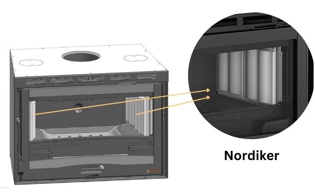 Căptușeală interioară șeminee pe lemne